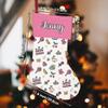 GABSHAIM Christmas Stocking, Staffordshire Bull Terrier, Buffalo Plaid, 35.6 cm view 2
