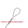 HESHUWEN Aluminum Wire Rope Clamp, M0.8–M10, M12, 5 pcs view 2