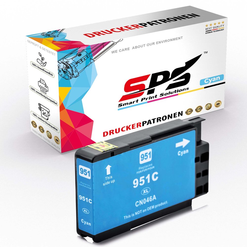 SPS Compatible Ink Cartridge for HP Officejet Pro 276 - CN046AE / 951XL | Cyan | 1,500 Pages