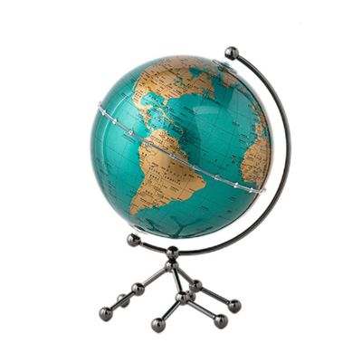 ZONABSQQ Desktop Globe with Stand, Decorative Educational Geographic Globe