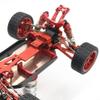 Yurhuit RC Car Motor Mount with Motor Gearbox for 144001, 124019, 124018, Red view 2