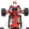 Yurhuit RC Car Motor Mount with Motor Gearbox for 144001, 124019, 124018, Red view 4