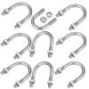 XXHNBF Stainless Steel U-Bolts, 9-Piece Set, M10 × 48 mm view 1