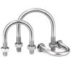 XXHNBF Stainless Steel U-Bolts, 9-Piece Set, M10 × 48 mm view 4