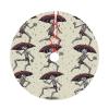 76.2 cm Plush Christmas Tree Skirt with Dancing Skeleton Design view 4