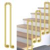 Hamankim U-Shaped Handrail for Outdoor Use, Gold Stair Handrail Support Set, Industrial Safety Post for Indoor Use (65 cm/2.1 ft) view 1