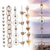 Copper-Finish Rain Chain for Outdoor Areas view 4