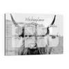 DEQORI Glass Magnetic Board | 90 x 60 cm | NP Cattle (DE) Design | Glass Memo Board with Magnets, Marker & Cloth | Magnetic & Writable view 1
