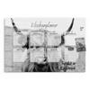 DEQORI Glass Magnetic Board | 90 x 60 cm | NP Cattle (DE) Design | Glass Memo Board with Magnets, Marker & Cloth | Magnetic & Writable view 2