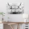 DEQORI Glass Magnetic Board | 90 x 60 cm | NP Cattle (DE) Design | Glass Memo Board with Magnets, Marker & Cloth | Magnetic & Writable view 4