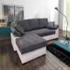 All4All Fondo L-Shaped Corner Sofa with Sleeper Function, 260 x 160 cm, Storage Compartment, Gray/White, Left Side 19 view 1