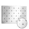 DEQORI Metal Magnetic Board, 60 x 40 cm, Minimalist Anchor Design view 1