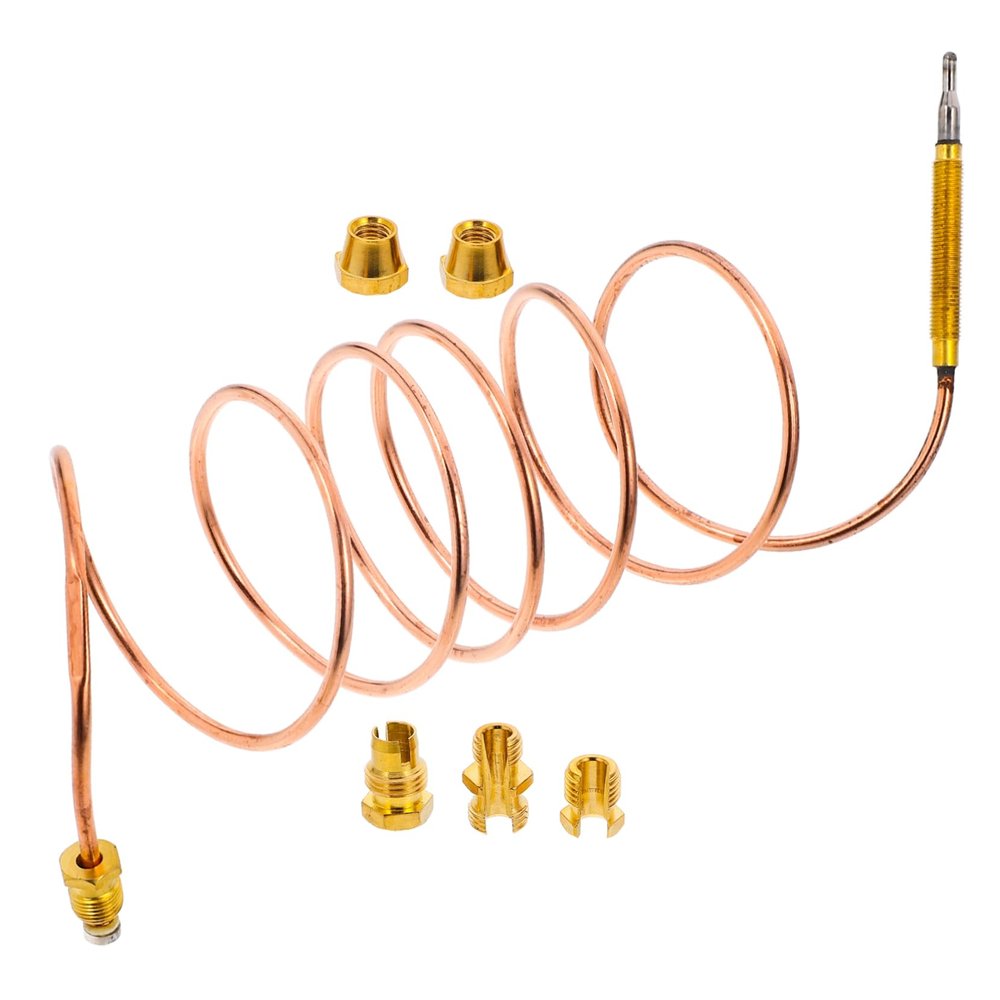 Copper Thermocouple Sensor Set with Gold-Colored Fittings