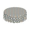 Round Tablecloth with Wave Lace, 60 in, Abstract Geometric Pattern view 1