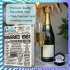 64th Wedding Anniversary Card for Husband or Wife, “Married 1961” Newspaper Design, A5 view 3