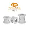 FULIMEI 1-Piece Aluminum Alloy Timing Pulley, S5M-14T, 5 mm Pitch, AF Shape, 6.35 mm Bore, 22 mm Width view 2