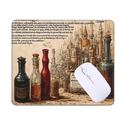 Tinnoon Small Vintage Bottle Mouse Pad, 32 x 26 cm