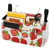 FRODOTGV Nightstand Caddy, Hanging Bed Organizer for Headboards and Bunk Beds, Strawberry view 1
