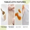 Treer Purple Marble-Texture Round Outdoor Tablecloth, Waterproof Elastic Fitted Table Cover, 60 cm, Light Purple view 2