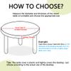 Treer Purple Marble-Texture Round Outdoor Tablecloth, Waterproof Elastic Fitted Table Cover, 60 cm, Light Purple view 3