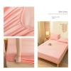 Homxi Fitted Sheet for Box Spring Bed, 150 x 200 cm, Pink view 3