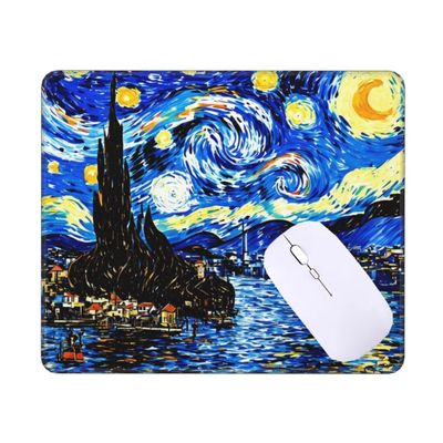 Small Van Gogh Starry Night Mouse Pad, 34 x 28 cm