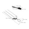 1 Set Stainless Steel Grill Skewers with Oil Brush for Camping and Grilling view 2
