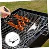 1 Set Stainless Steel Grill Skewers with Oil Brush for Camping and Grilling view 4