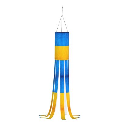 TTYDOKLA Ukrainian Flag Windsock for Outdoor Decoration