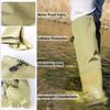 ZGYOZMNG Hip Waders with Boots, Lightweight, Adjustable Drawstring, Black, UK 8.5 view 2
