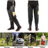 ZGYOZMNG Lightweight PVC Hip Waders with Pocket, Black, Size 9 view 3