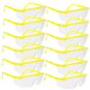 SOLUSTRE Yellow Polycarbonate Safety Glasses, Lightweight and Dustproof, 12-Pack view 1