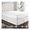 VONCYKI Soft Pleated Bed Skirt, Wrinkle- and Fade-Resistant, Cream, 150 x 190 x 35 cm view 2