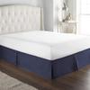 VONCYKI Soft Pleated Bed Skirt, Wrinkle- and Fade-Resistant, Cream, 150 x 190 x 35 cm view 3