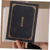 VILLCASE 4-Pack Paper Certificate Holders, A4 Document Covers, Black and Blue view 3