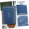 VILLCASE 4-Pack Paper Certificate Holders, A4 Document Covers, Black and Blue view 4
