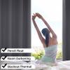 CHENMIAO Blackout Curtains, 260 x 180 cm, Soft Thermal Curtains with Grommets, Washable, Dark Blue view 2