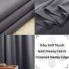 CHENMIAO Blackout Curtains, 260 x 180 cm, Soft Thermal Curtains with Grommets, Washable, Dark Blue view 3