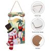 Snowman Wooden Sign with Summer Hawaii Print view 3