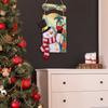 Snowman Wooden Sign with Summer Hawaii Print view 4