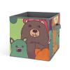 NQLYUT Colorful Bear Storage Boxes, Folding Cube Bins for Shelves and Closets view 1