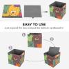 NQLYUT Colorful Bear Storage Boxes, Folding Cube Bins for Shelves and Closets view 4
