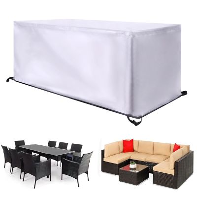 HYFBH Winter-Ready Outdoor Furniture Cover, 110 x 90 x 20 cm, Waterproof 420D Oxford Fabric, Rectangular