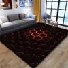 RUGMRZ Black Rectangular Living Room Rug, 80 x 120 cm view 1