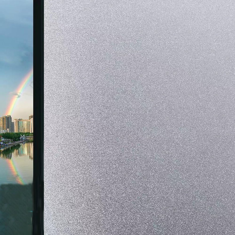 Self-Adhesive Privacy Window Film 50 x 400 cm, Sun, Heat and UV Protection, Darkening Film for Home and Office, Pure Matte
