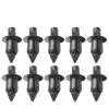 6 mm Motorcycle Fairing Bolt and Fastener Kit for Honda, Black view 1