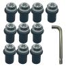 SNWDBH Motorcycle Windshield Fairing Bolt and Screw Set for Suzuki GSXR 600/750/1000 K1-K9, Silver view 1