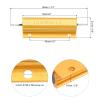 PATIKIL 100W 8 Ohm Aluminum Wirewound Resistor Kit, 8-Piece, 5% Tolerance, Gold view 2