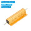 PATIKIL 100W 8 Ohm Aluminum Wirewound Resistor Kit, 8-Piece, 5% Tolerance, Gold view 4