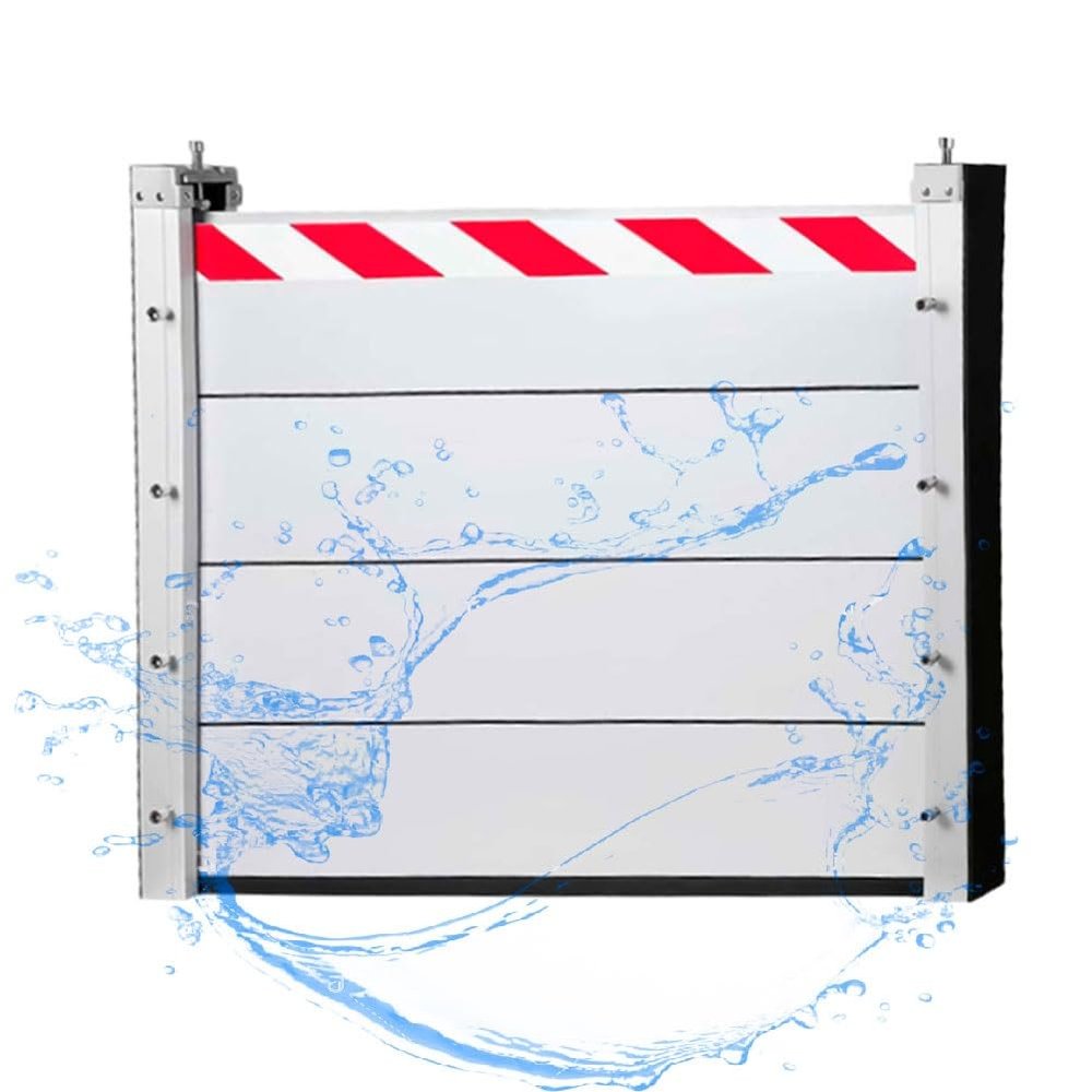 Reusable Aluminum Flood Barrier for Garage Doors, HXQSL (135 x 120 cm)